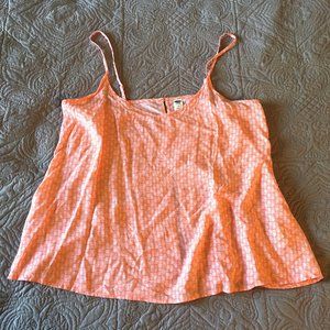 2/$15 Light Orange Print Spaghetti Strap Tank